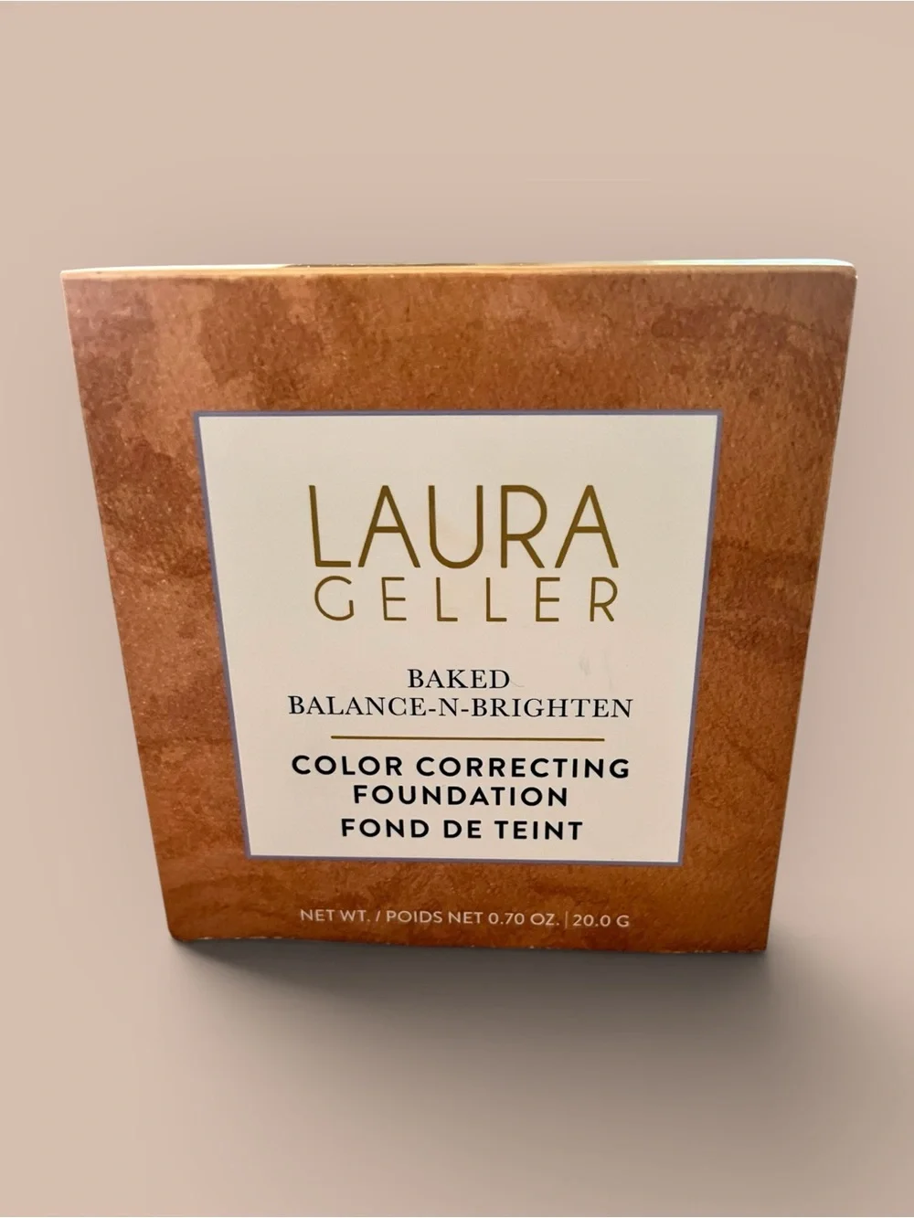 LAURA GELLER Baked Balance-n-Brighten Color Correcting Foundation Gold Med .7 Oz